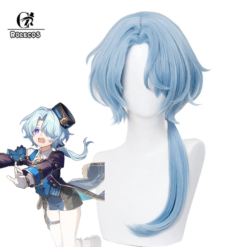 

Парик для косплея ROLECOS Game Honkai Star Rail Misha, длинные прямые искусственные волосы, жаропрочные синтетические волосы, 57 см