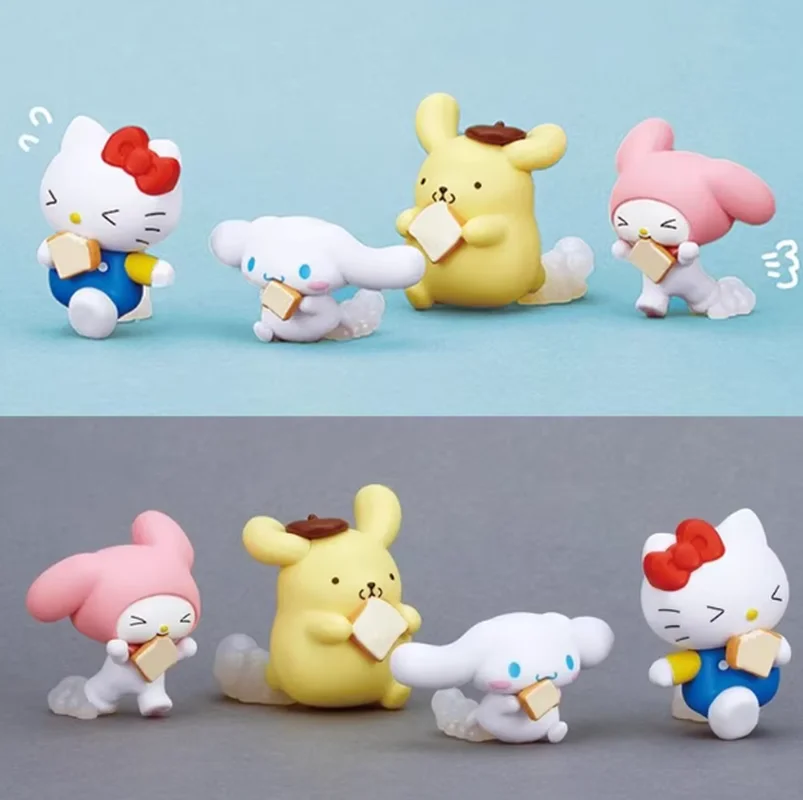 새로운 상품 입고 메일레티 KT 유구이 강아지가 빵을 들고 달리는 모습의 스타일리쉬한 블라인드 박스 데스크탑 장식품 서프라이즈
