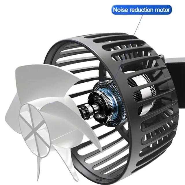 SEAMETAL Dual Head Car Seat Back Cooling Fan by ARVOSTO