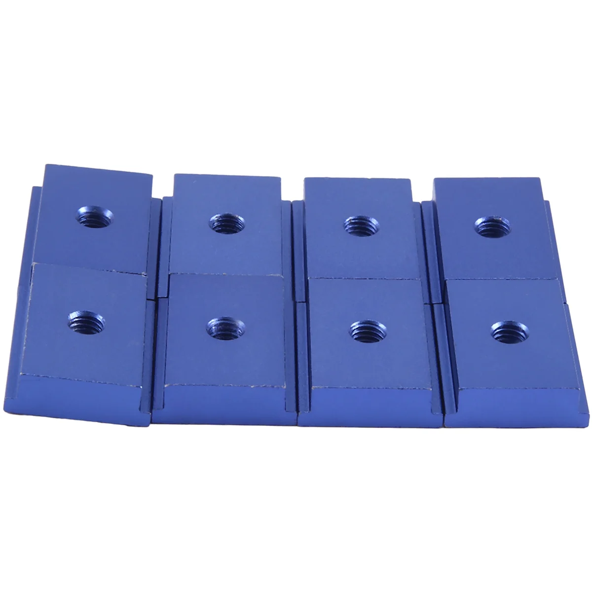 

8 Pieces of M6 Type Track Slider 30/45 Track Clamp Screw Groove Fastener Woodworking Tool Blue