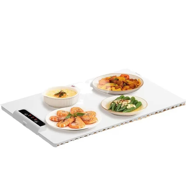 220V Multi-Functional Electric Beverage Warmer with Non-Slip Surface and Foldable Design Dishes Warmer for Hot Meals and Drinks 2