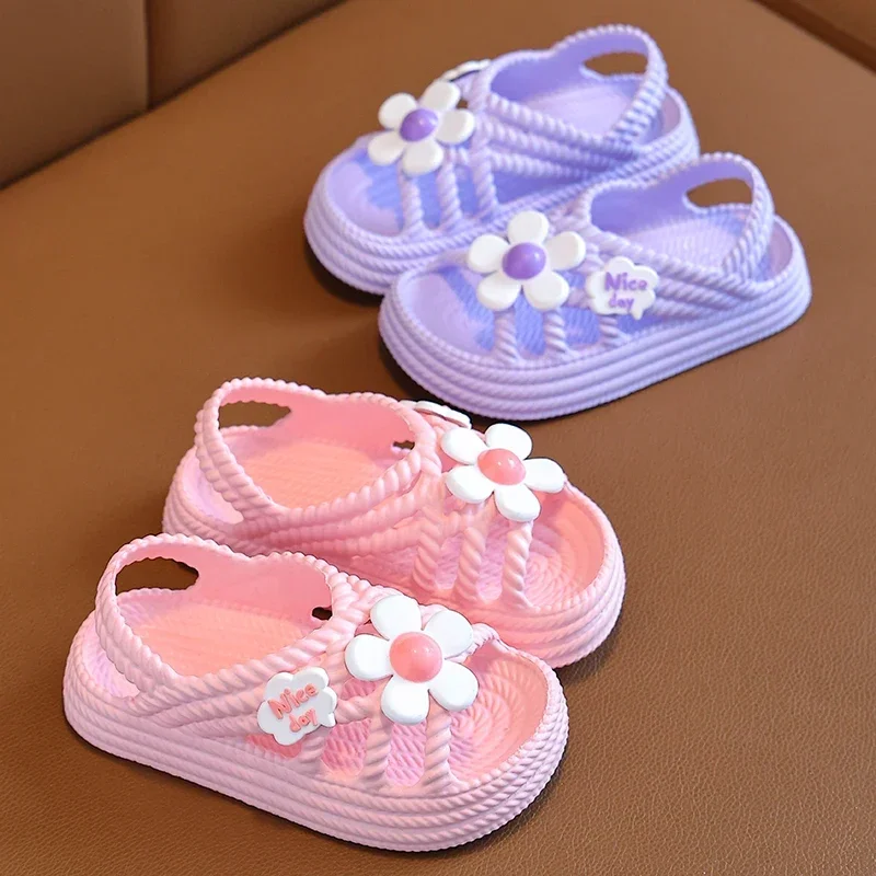 Kids Flower Beach Slippers 4