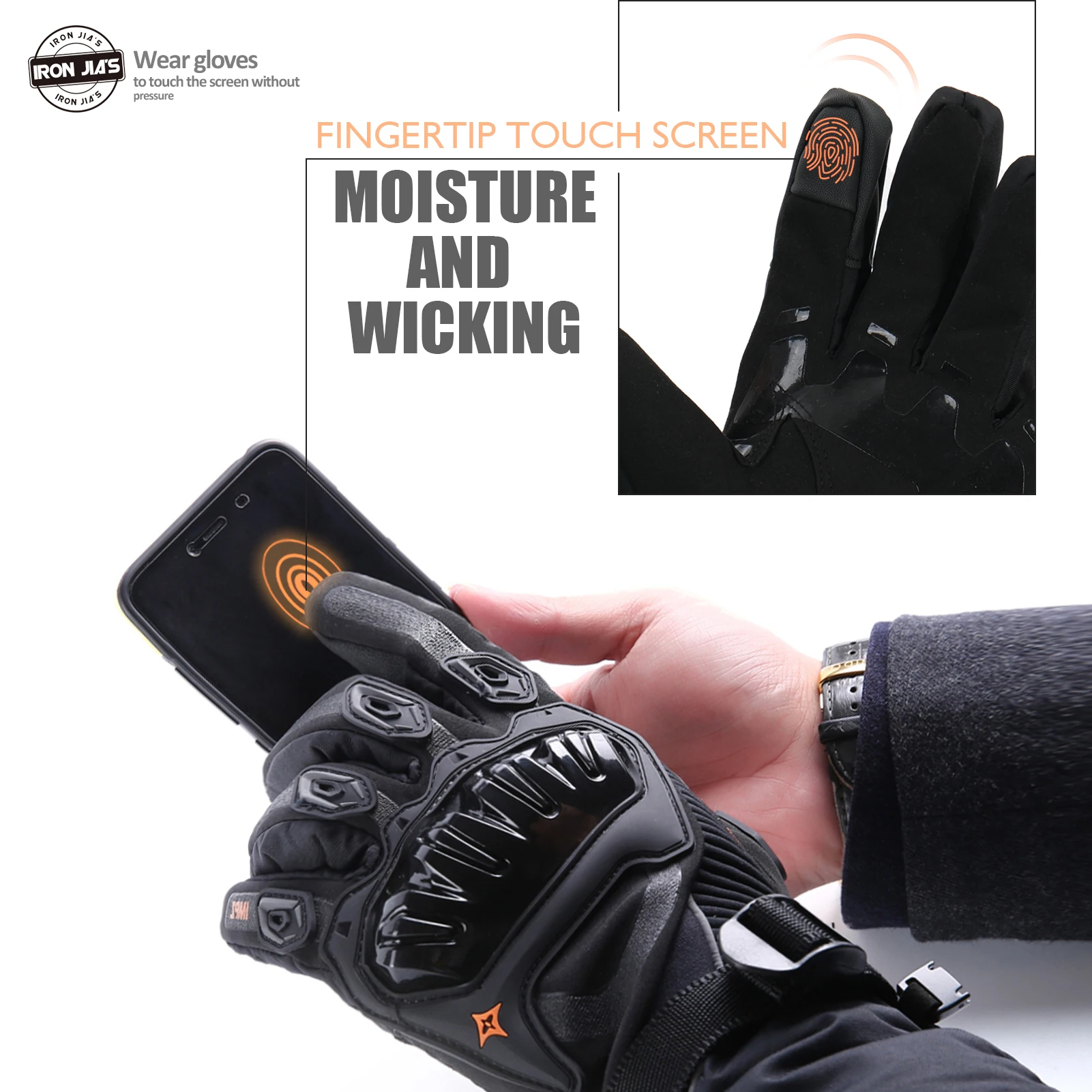 冬用手袋 - タッチスクリーン対応 保温ミトン - 手首ガードとフリース