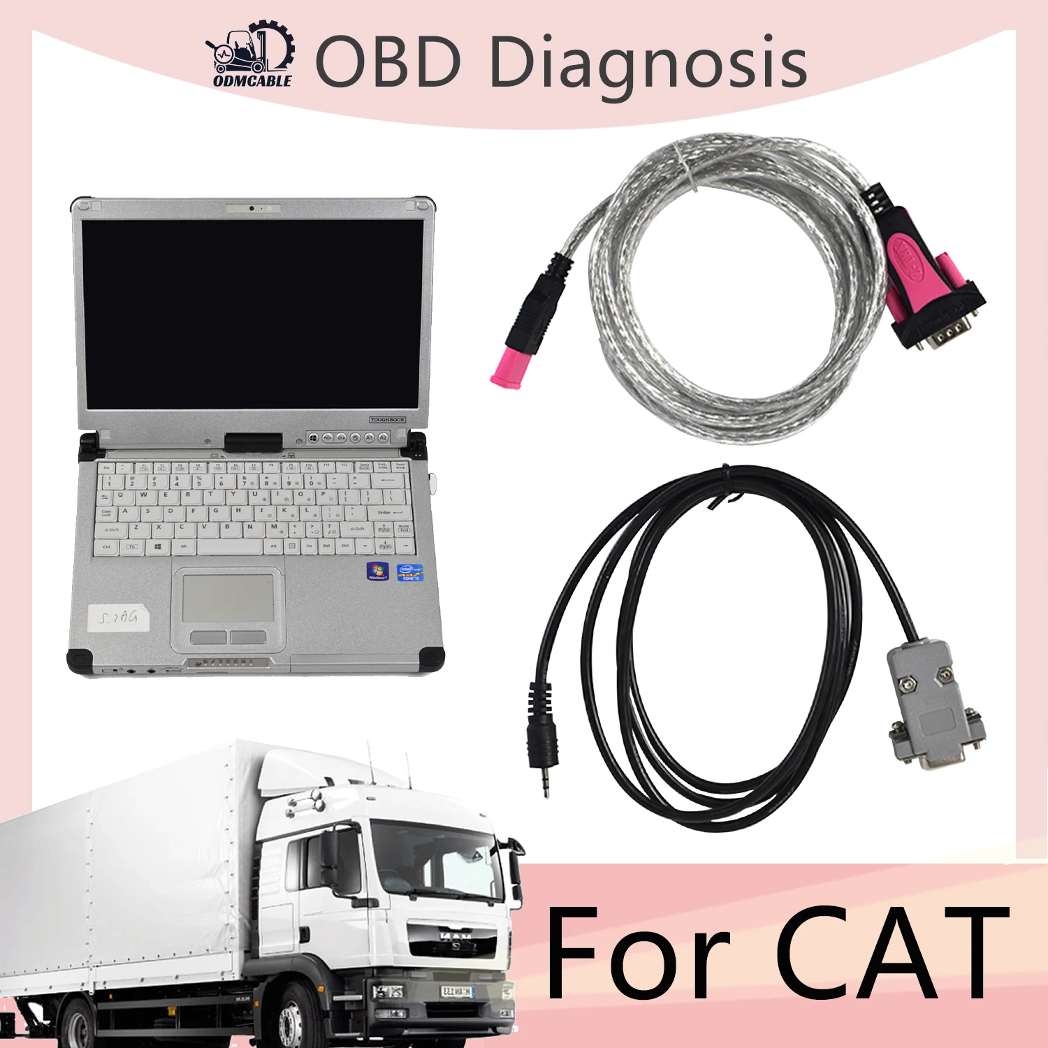

CFC2 CF-C2 Laptop Forklift for MITSUBISHI Diagnosis 16A68-00500 Adapter Cable lift truck diagnostic scanner tool