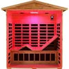Infrared Sauna, Far & Mid - Infrared Sauna, Withstand Temp -5℉-104℉, Outdoor Indoor Wooden Sauna Room for Home-13 Low EMF Boards 6