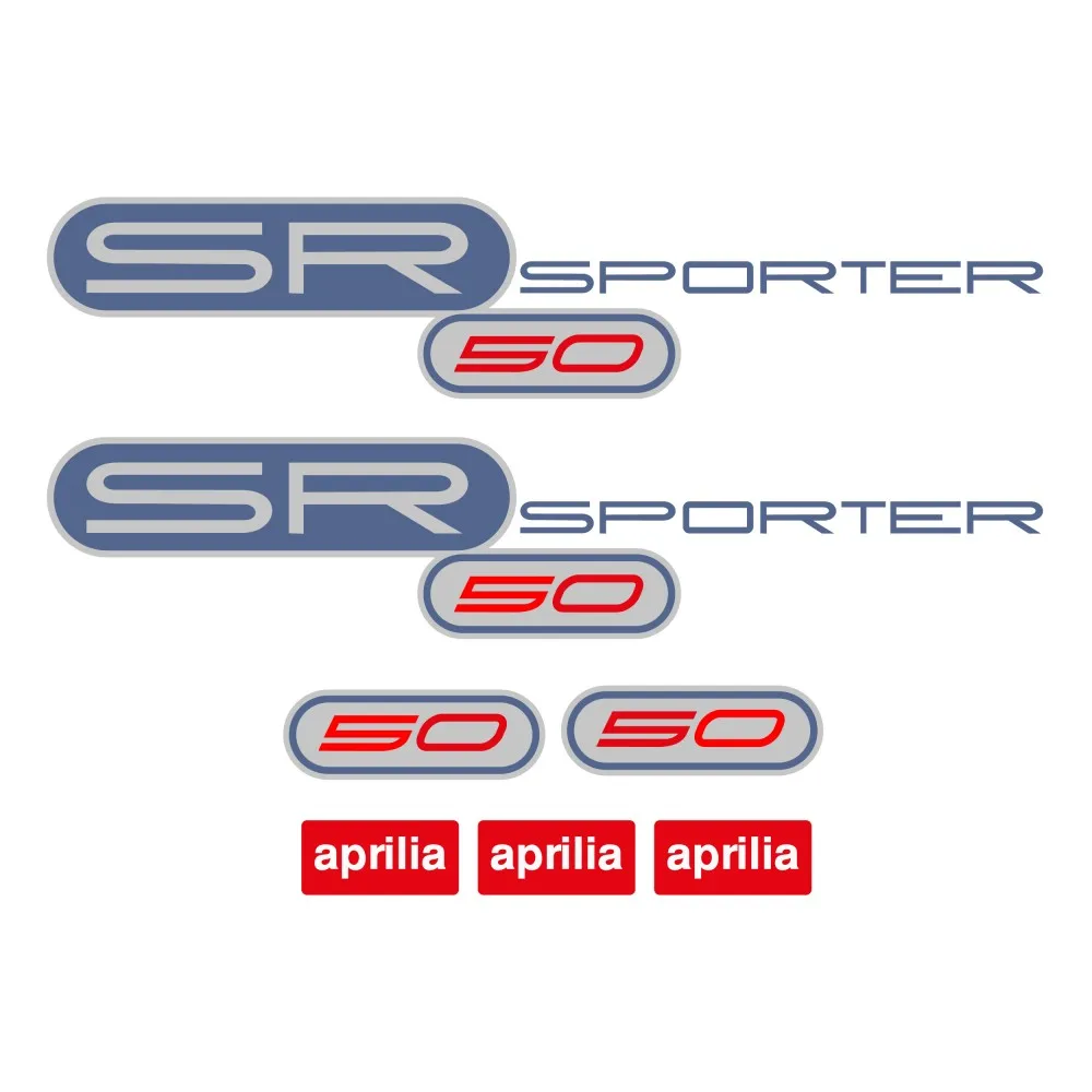 Kit Adesivo Compatibile Per Moto Scooter Aprilia Sr 50 Sporter