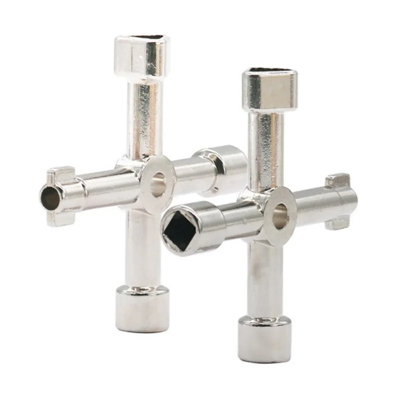 

Для лифта водяного счетчика клапан мини многофункциональный треугольный ключ для покраски поверхности квадратное отверстие серебристый черный ключ инструмент