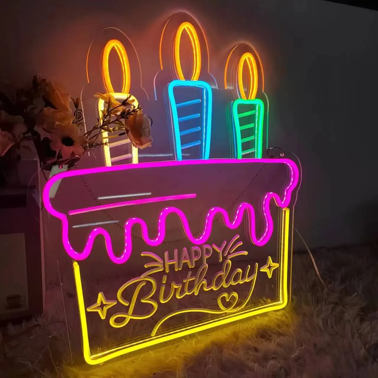 Néon Happy Birthday - Bell'House