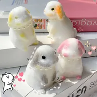 Cartoon Kawaii Soft Animal Plush Bunny Cat Slow Rebound Fingertip Fidgety Toy Girl Squishy Birthday Gift Persian Cat Kids Pet 1