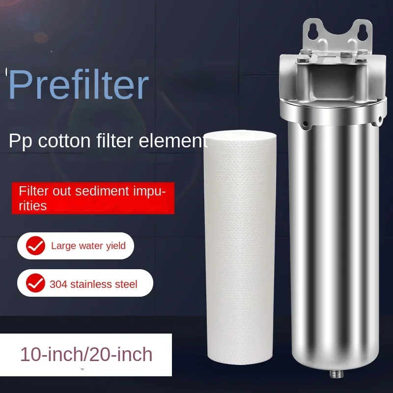 

10 20 inch PP cotton filter element pre-filter large flow whole house stainless steel security precision well water purifier