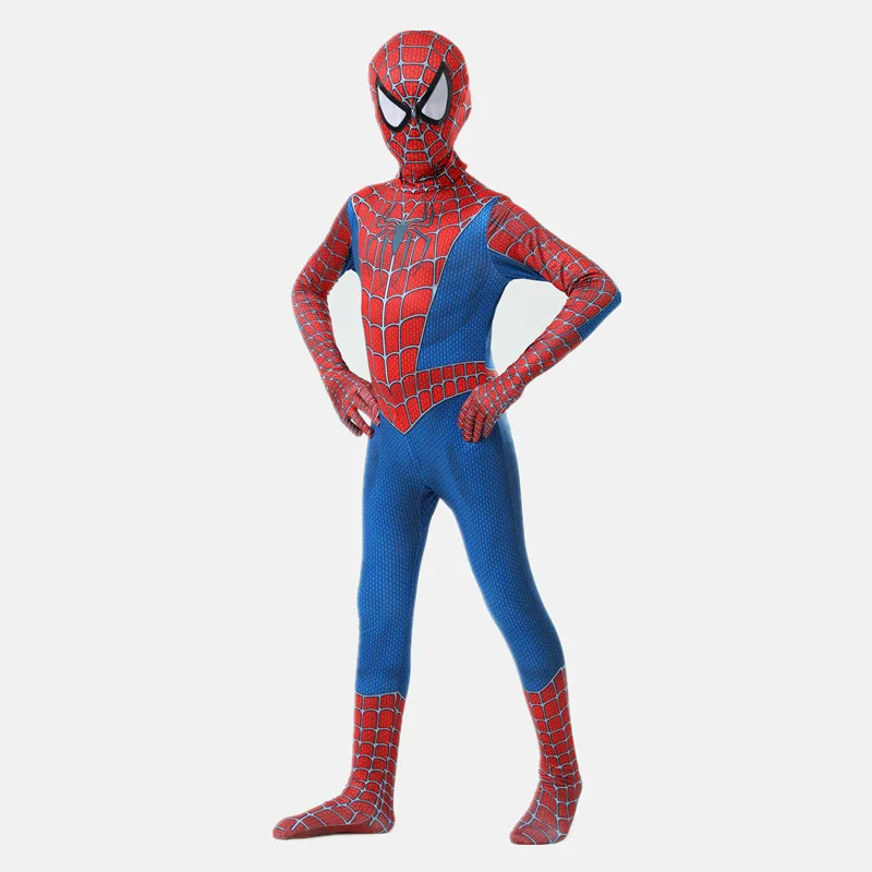 Superhero Spandex Costume Cosplay 3D Zentai Full Bodysuit Halloween Adult/Kids 3D Style 