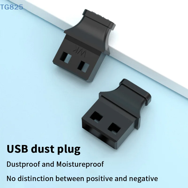 【AN】【AN】5/10Pcs 타입-A USB 포트 플러그(핸들 포함) 노트북 컴퓨터 소켓 캡용 먼지 방지 커버 미사용 인터페이스 먼지 방지 플러그