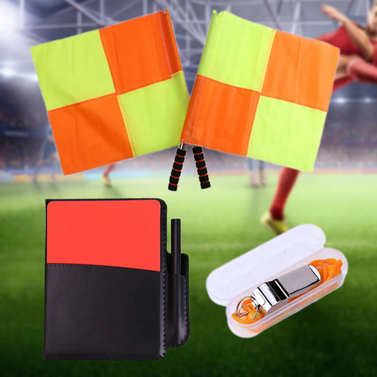 

Soccer Referee Flag Set Football Linesman Flags Set for Basketball Training
