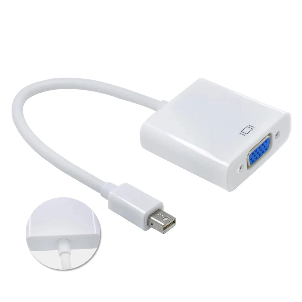 Macbook Air Pro Imac Mac Mini Thunderbolt Mini Displayport Display Port Mini Dp A Vga Cable Adapter 1080P