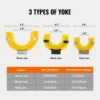 VEVOR Strut Spring Compressor Set Macpherson Strut Spring Compressor Kit Interchangeable Fork Strut Coil Extractor Remover Tool 3