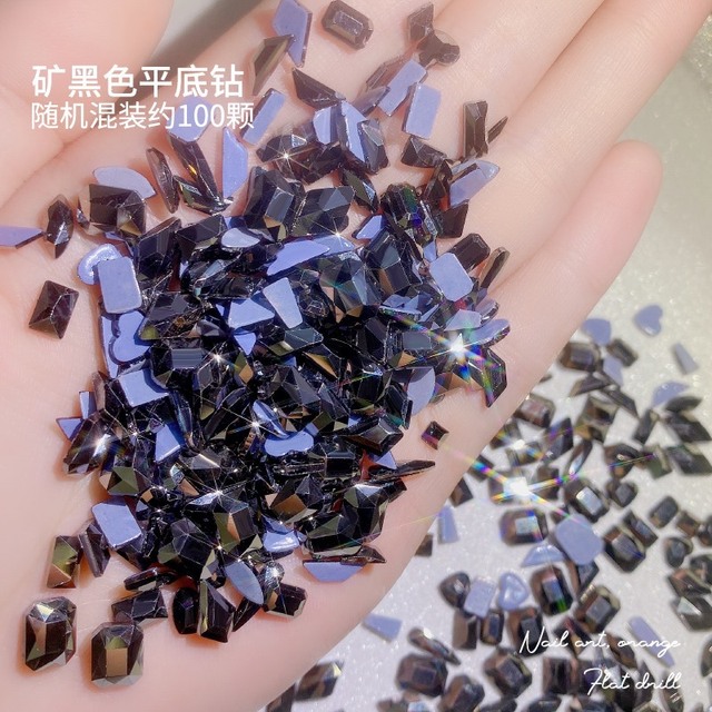 Aurora Nail Parts 3D Gems Nails Art Decoration Nail stone Nail Shaped Drill Rhinestones Mix Crystal Nail Art Accessories