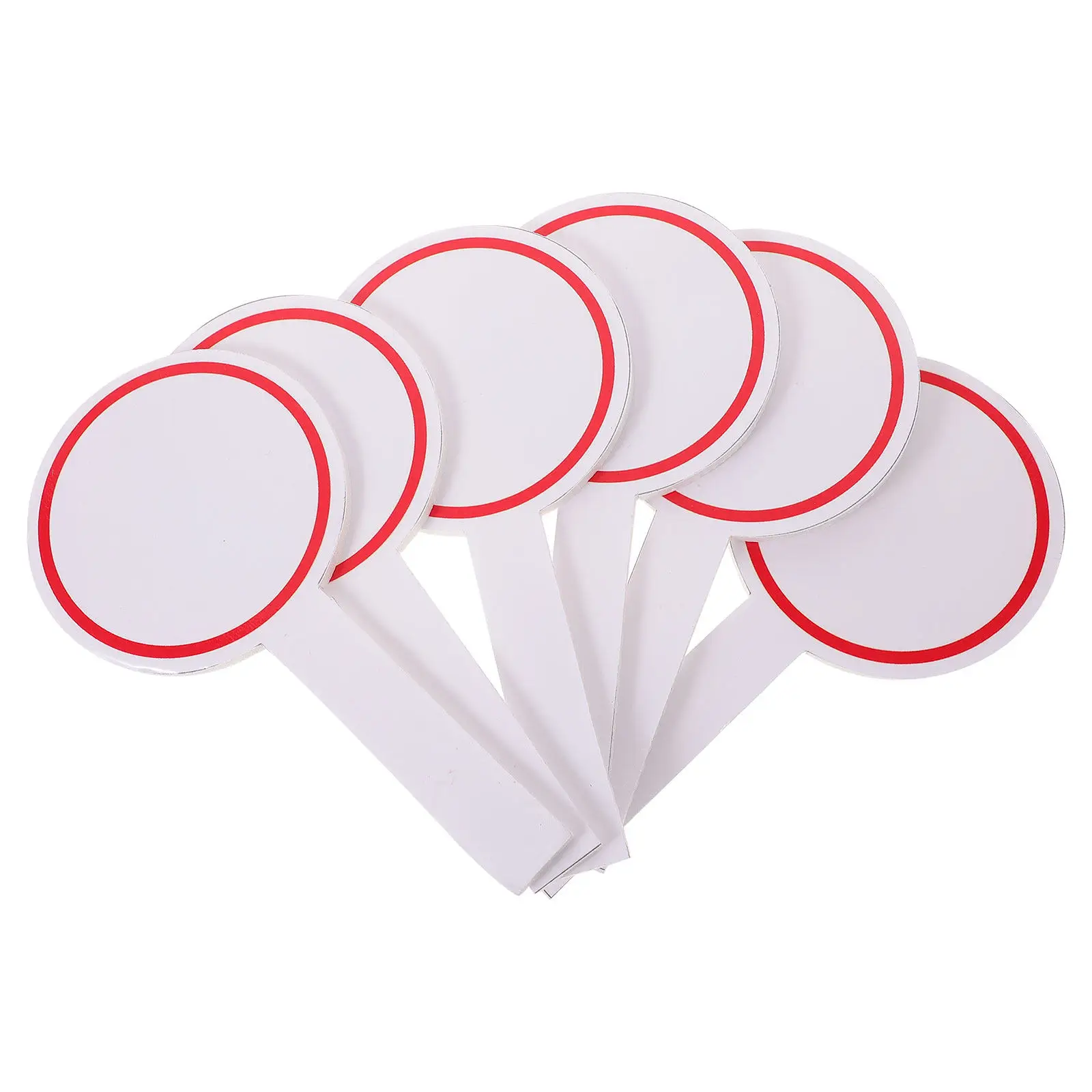 6Pcs 미니 화이트보드 휴대용 건식 지우기 보드 교사 훈련 세션을 위한 작은 단면 쓰기 점수판 DIY 빈 보드