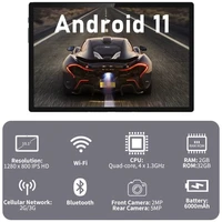 2025 New AT1011 10.1" Android 11 3G Phone Call Tablets 2GB RAM 32GB ROM SC7731 Quad-Core 1.3GHz CPU 6000mAh 1280*800 IPS Type-C 2