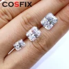 COSFIX 0.5-6ct Rare Radiant Cut Moissanite Loose Stone Real D Color Lab Grown Super White Certified Radiant Moissanite Diamonds 3