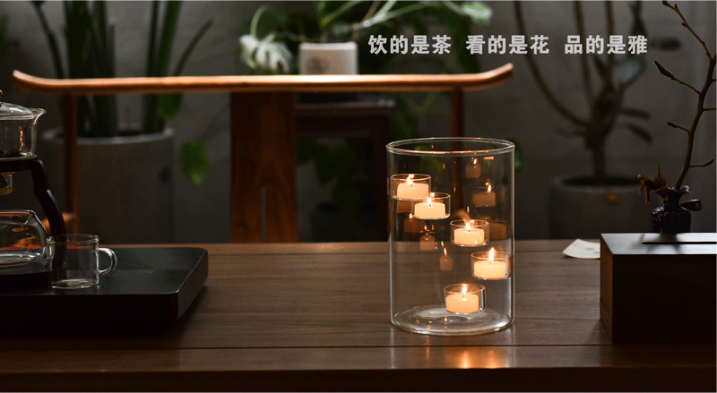 大きなガラスの燭台,大きな装飾,キャンドルホルダー - AliExpress