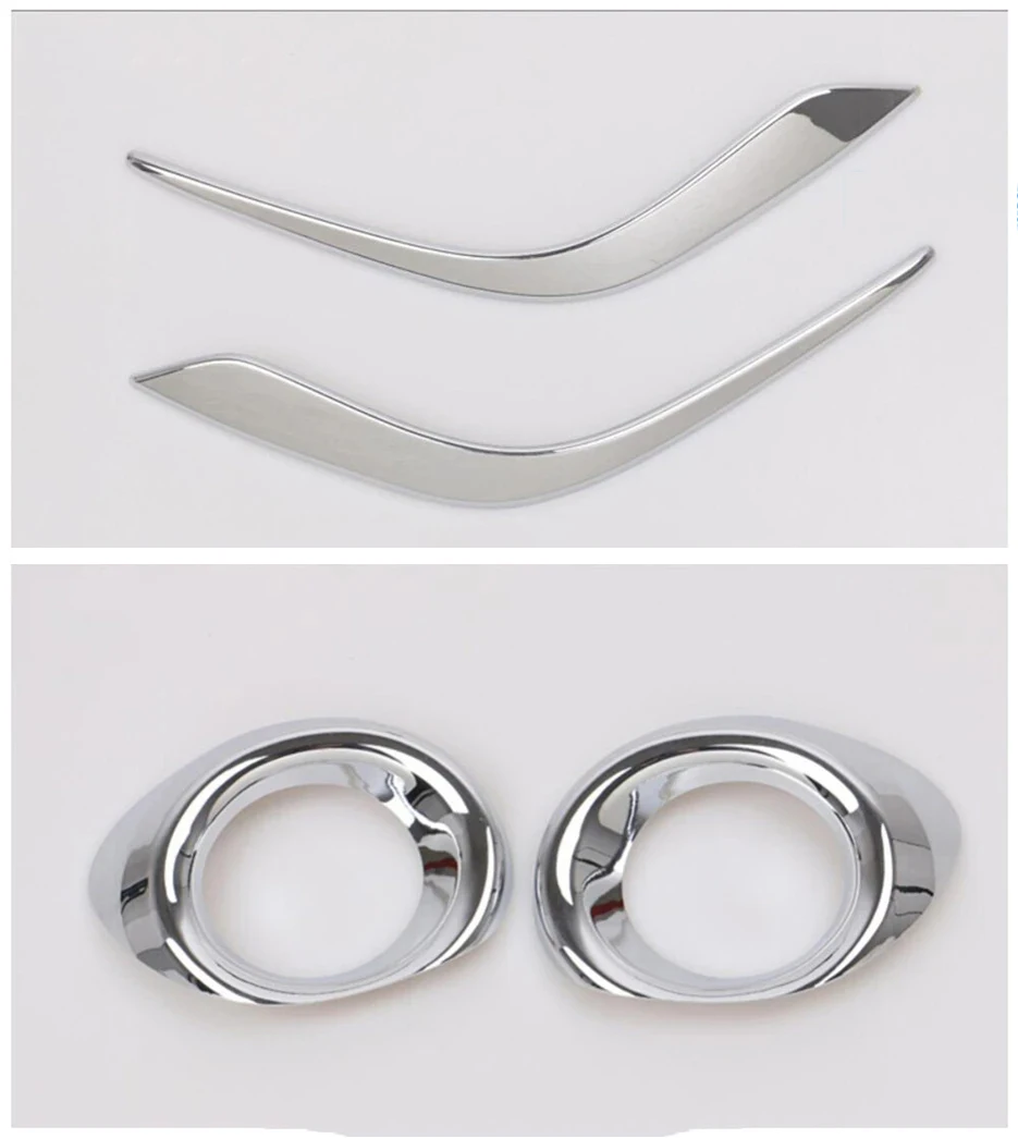 Pair Front Bumper Fog Light Lamp Trim Cover Bezel 2023-2025