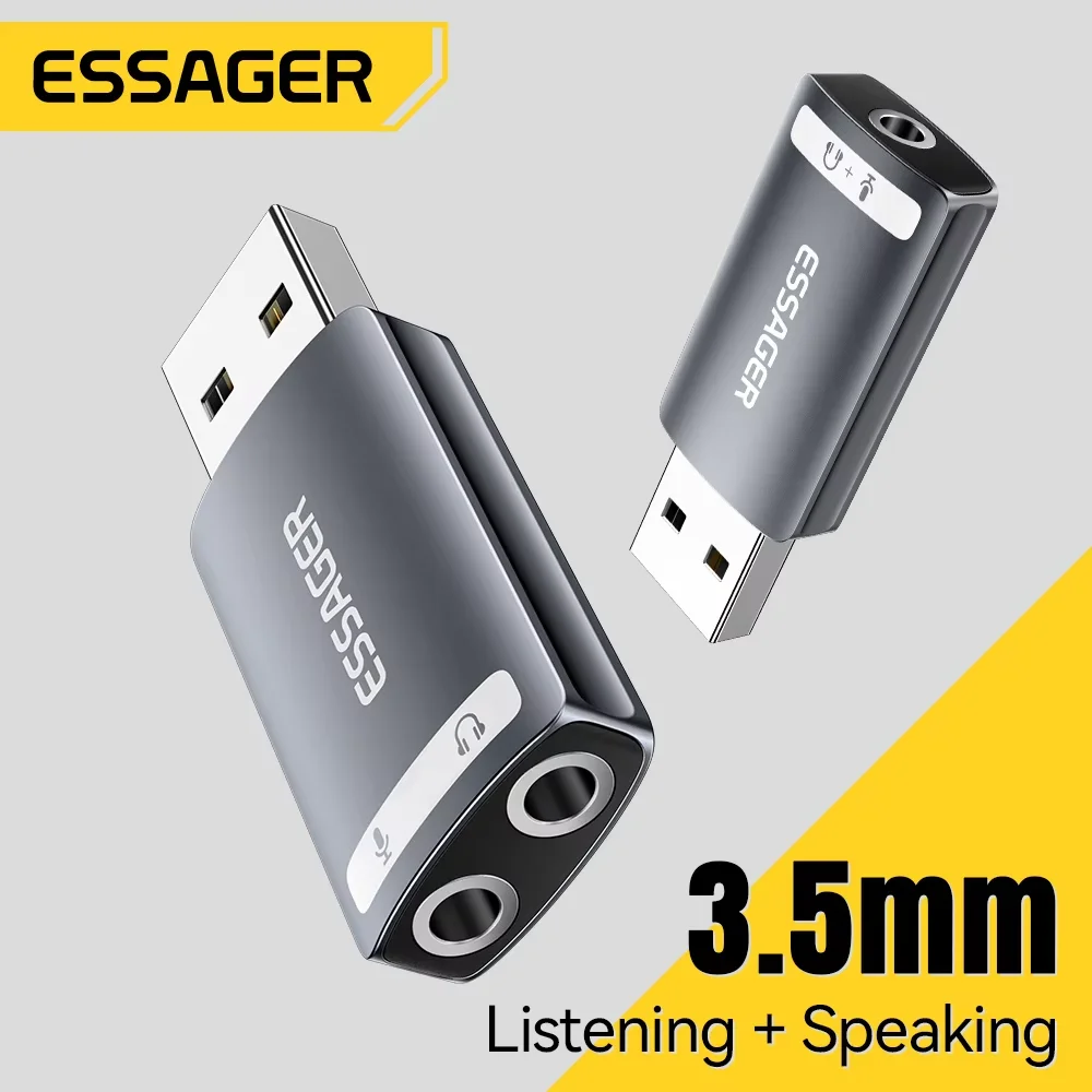 Essager USB External Stereo Audio Adapter