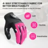 Horse Riding Gloves Equestrian Women Mesh Breathable Lightweight Color Pair, Ladys Comfortable Grip 5