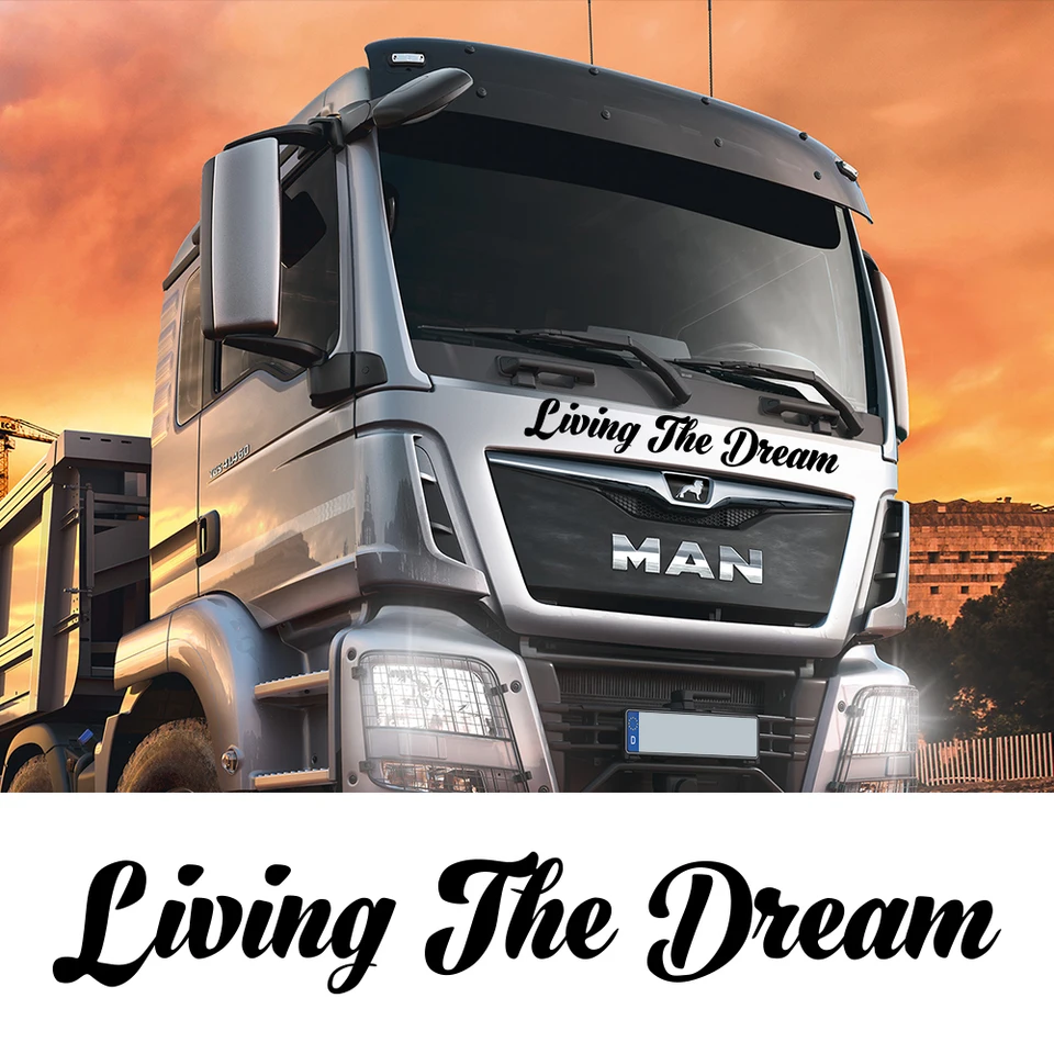 Adesivi Per Tutto Il Corpo Dell'auto Per MAN TGX TG Accessori Auto Living The Dream Styling Pellicola In Vinile Decor Decalcomanie Multicolor Disponibili - Foto 4