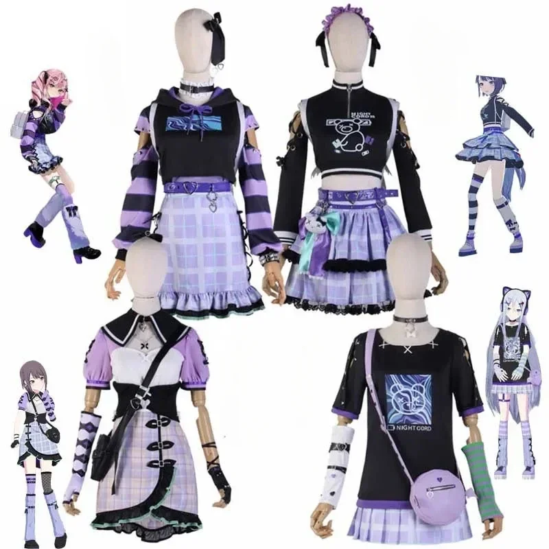 

Mafuyu Mizuki Yoisaki Kanade Shinonome Ena Anime Girl Project Sekai Colorful Stage Cosplay Costumes Asahina 25-ji Nightcord
