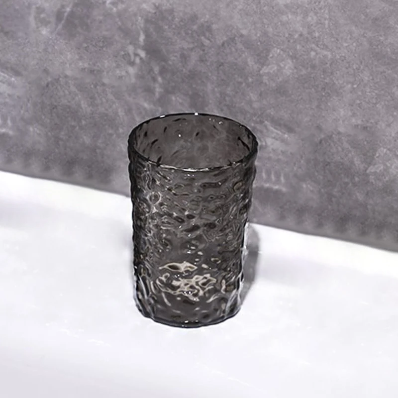 Neuer Mundspülbecher aus Kunststoff mit Griff, tragbarer Becher für Zuhause und Badezimmer, transparenter Zahnbürstenhalter_voghion.com