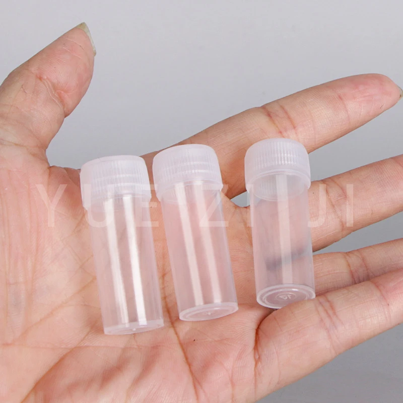 20Pcs 5ml Plastic Bottle Sample Jar 5g Small Barrel Vials Medicine Pill