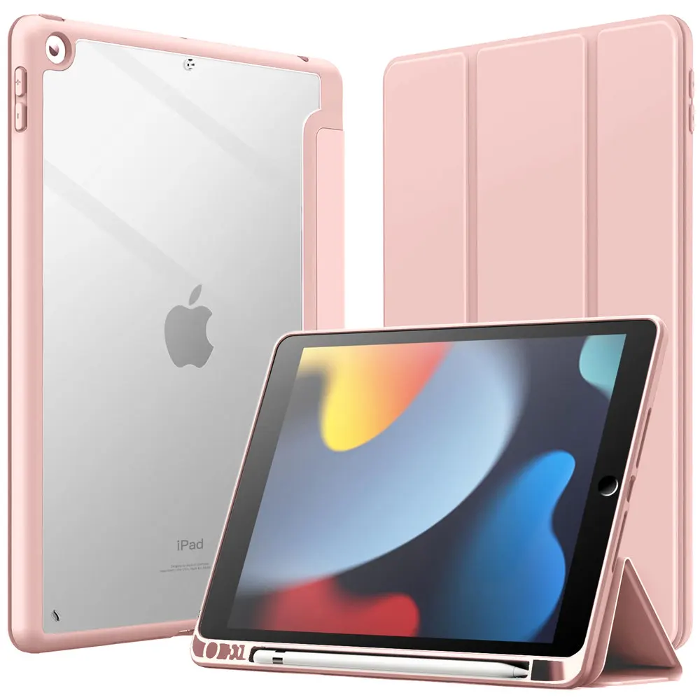 iPad 10.2-Inch Protective Case with Pencil Holder and Accessories