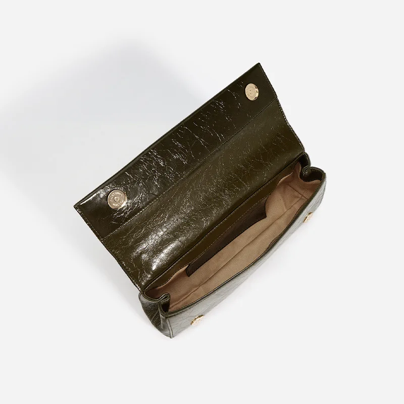 Real Genuine Leather Women's Shoulder Bag Premium Design Top Quality Chic Gift Bagguete Bag