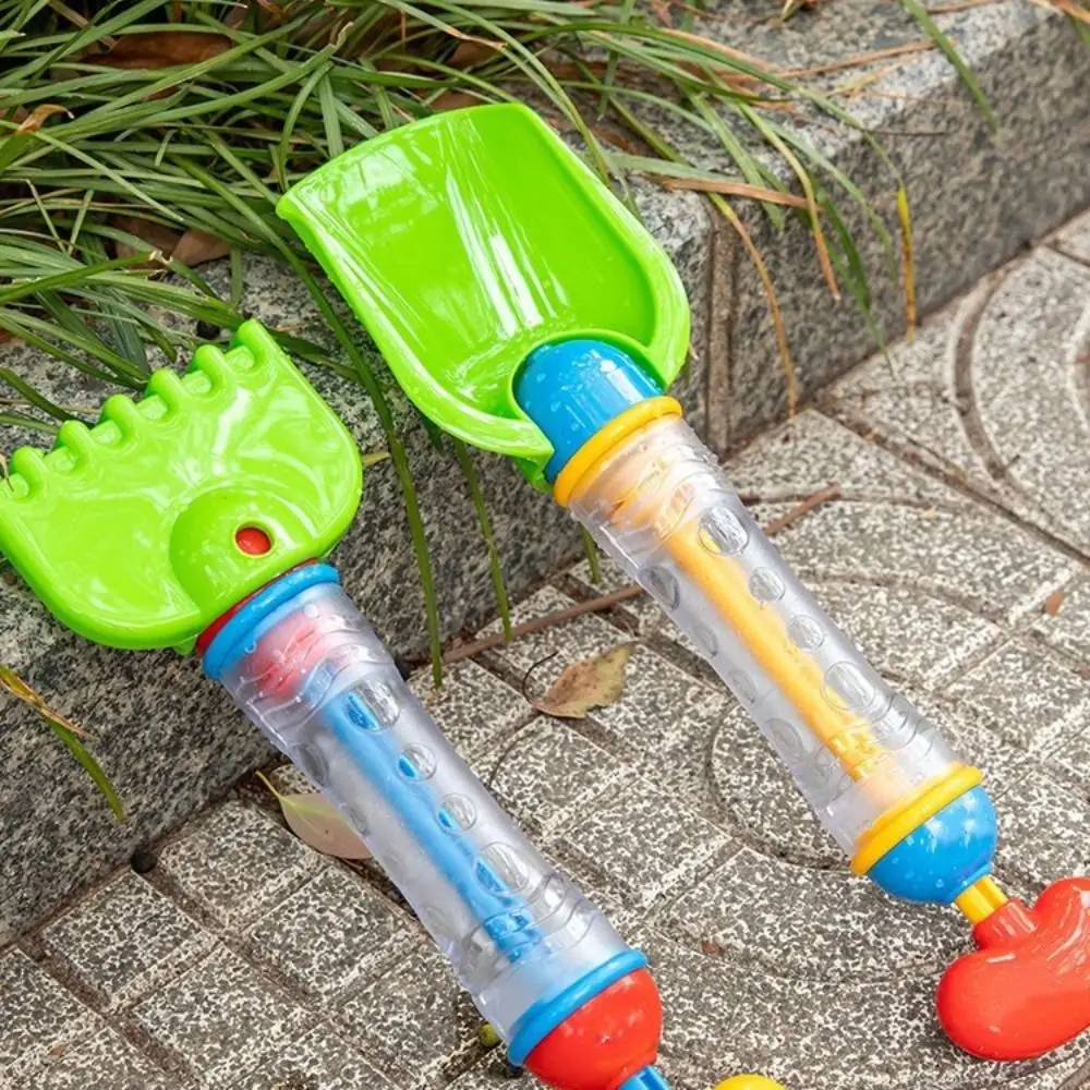 Plastics Water Fights Beach Toys Shovels Rakes Water Spray Toys Cartoon Handheld Pulling Type Sprinkler Toy Songkran