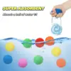 60 Pcs Cotton Water Balls Reusable Water Balloons for Kids Outdoor Games Toy Summer Water Bombs Play Splash Balls for Pool Beach 3