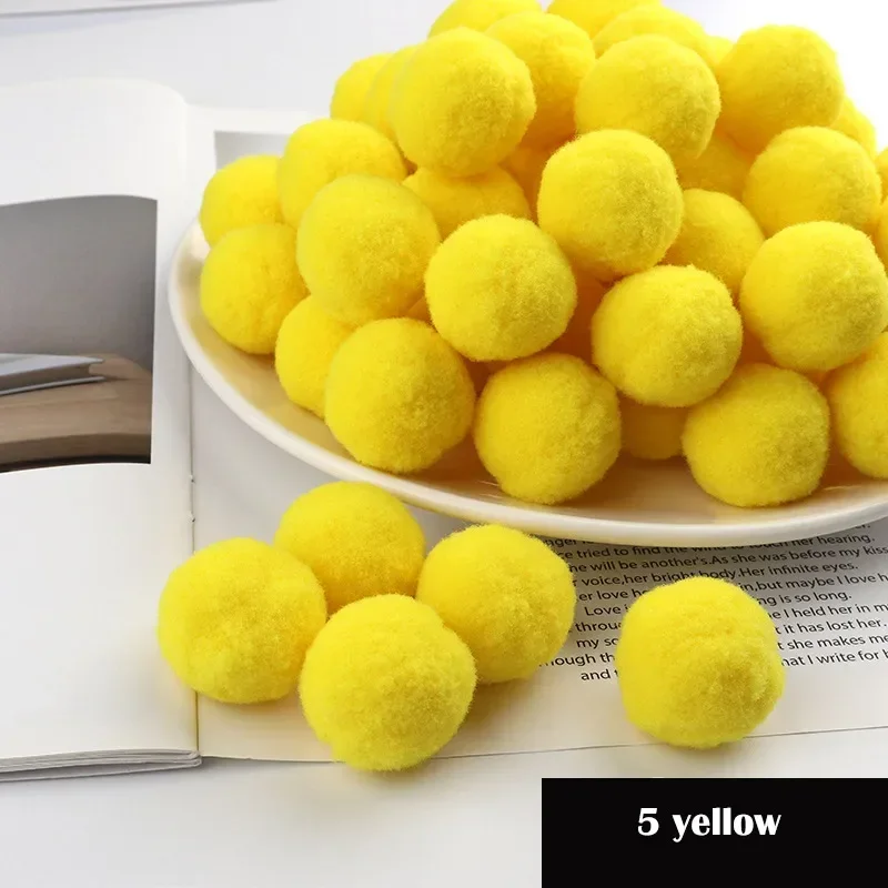 Mini Fluffy Soft Pom Poms for DIY Crafts and Home Decor
