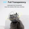 Cat Muzzle with 4Pcs Paw Cover Anti Bite Breathable Space Hood Cats Helmet Prevent Cats Small Dogs From Biting for Grooming 5