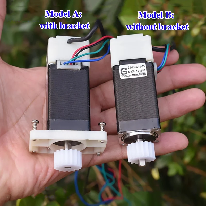 Stepper Motor 28HD NEMA11 Micro 28MM Stepper Motor 1.8 Degree 2-Phase 4-Wire Stepping Motor Double Ball Bearing for 3D printer CNC Robot