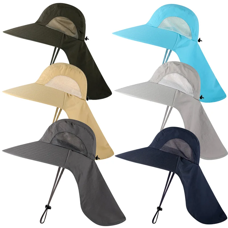 

Outdoor Summer Sunscreen Hat Breathable Men and Women Sunshade Fisherman Hat UV Protection Hiking Hat Fishing Hat Beach Hat