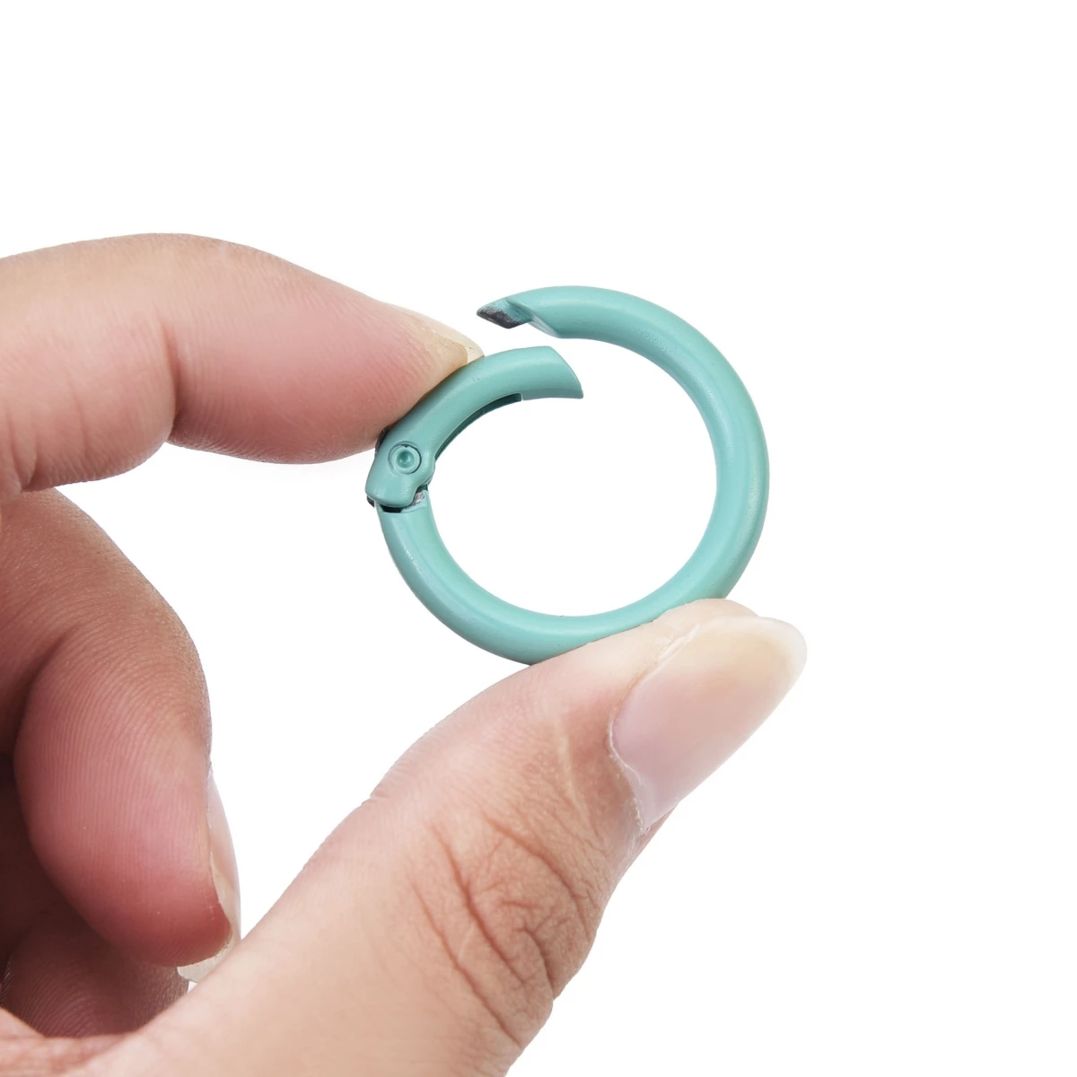5-10Pcs 25/35/41mm 금속 O 링 스프링 걸쇠 개방형 라운드 카라비너 ??키 체인 클립 후크 커넥터 DIY 공예 버클 액세서리