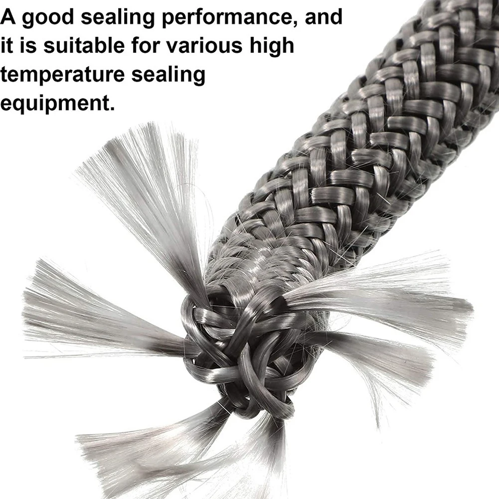 

Fiberglass Rope Seal Black Stove Fire Rope Wood Burning Stove 25mm 2m Length Log Burner Door Boiler Industrial Oven