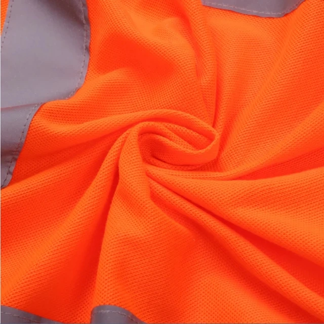 Hi Vis Long Sleeve Polo with Reflective Strips