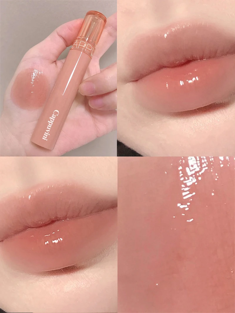 Waterproof Jelly Lip Glaze Moisturising Glossy Tint Lip Makeup_voghion.com
