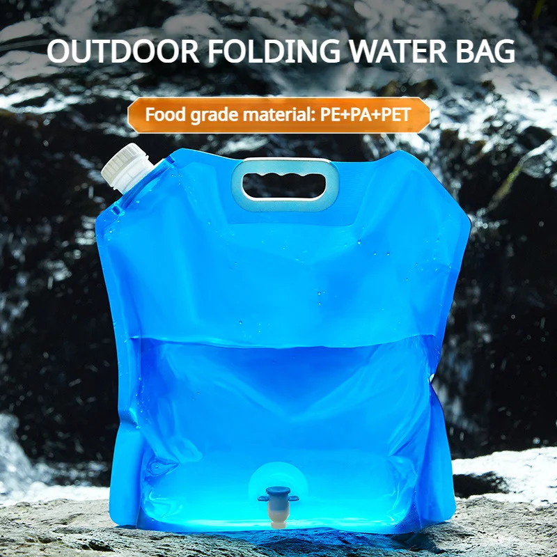 510LPortableCampingWaterBagFoldableLargeWaterContainerOutdoor