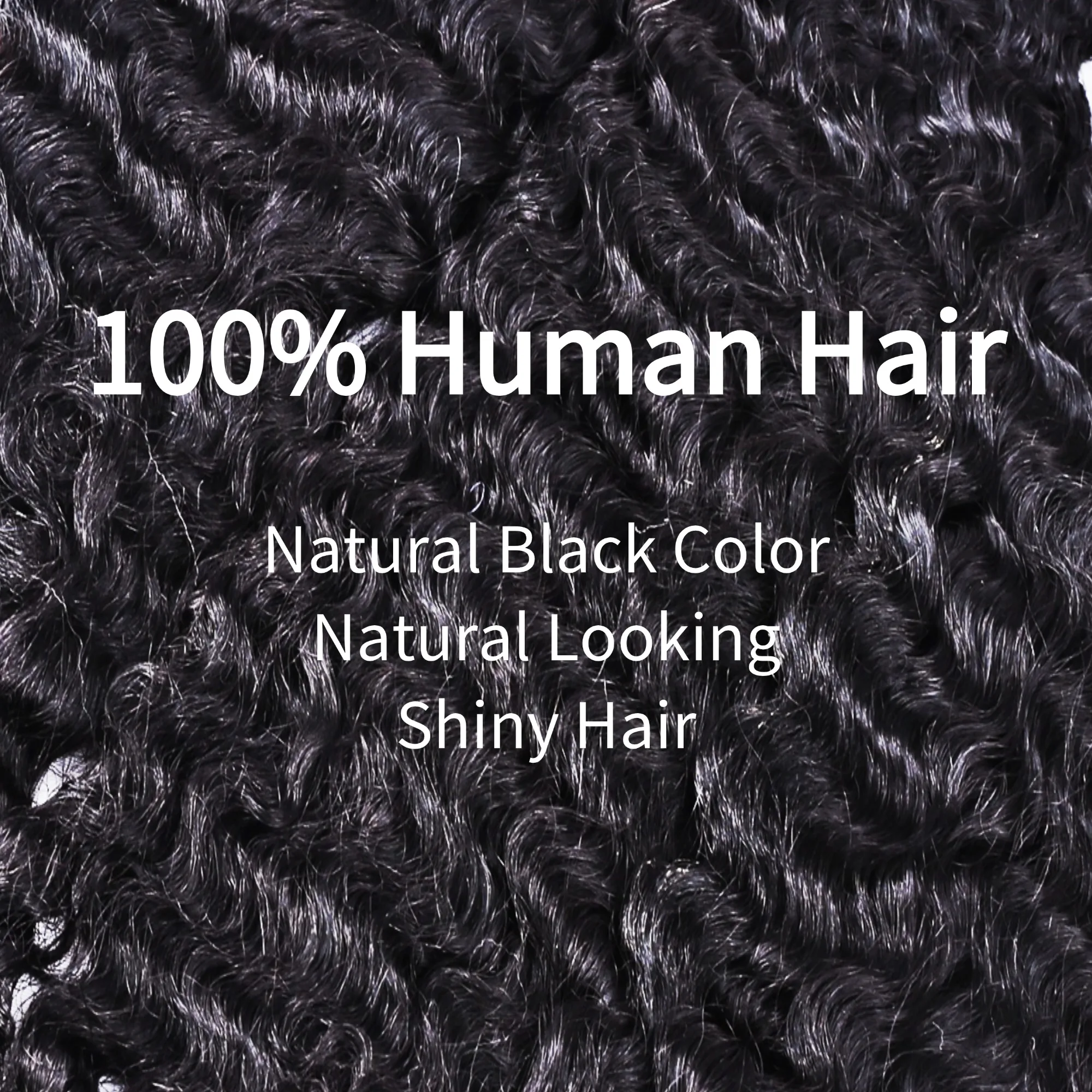 Extensioni di Capelli Ricci Naturali Birmani 15A, Ondulati a Onda d'Acqua, 3 o 4 Fasci, Doppia Trama, con Estremità a Spirale - immagine 4