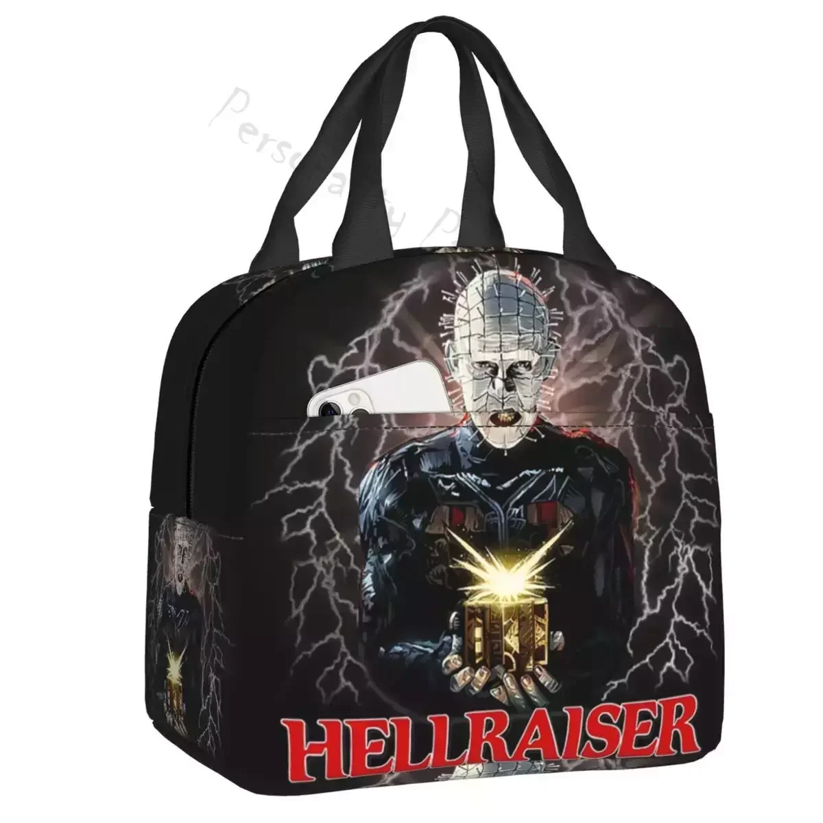 

Hellraiser Pinhead Horror Tv Movie Thermal Insulated Lunch Bag Women Portable Lunch Tote Office Outdoor Multifunction Food Box