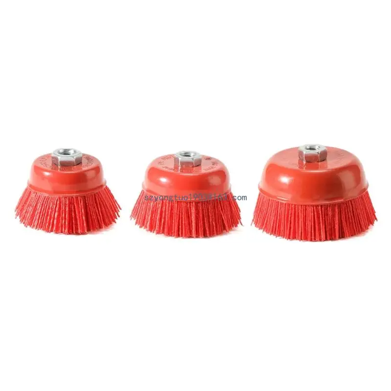 

1PC Nylon Cup Brush 3"/4"/5'' Abrasive Wire Wheel Brush for Drill Rotary Tool