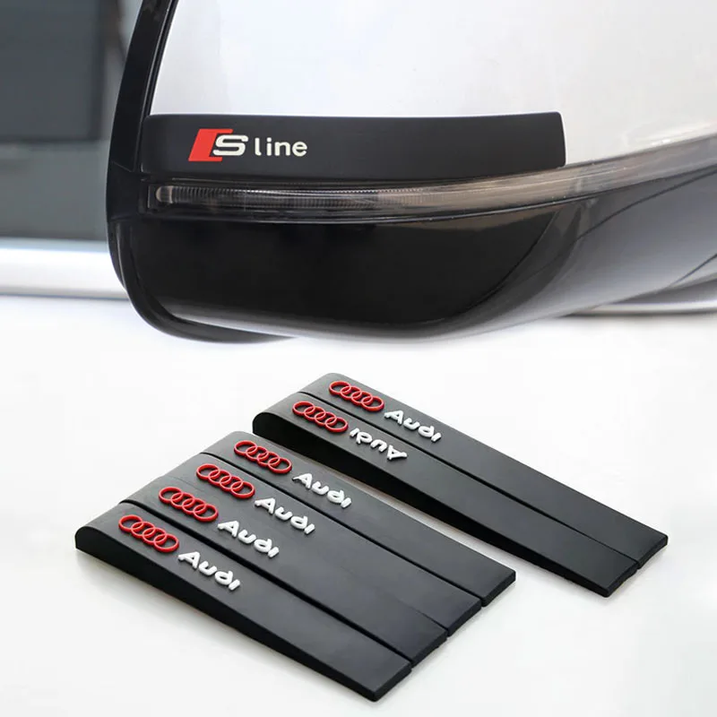 6-Piece Rubber Strip Car Door Anti-Collision Protective Stickers