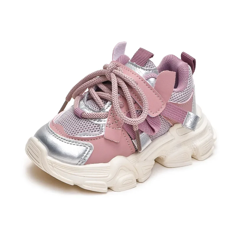 Students Sports Shoes Thick Soft Sole Boys Girls Running Shoes Colorful Fashion 2024 New Trend Children Sneakers Non-slip Casual 6