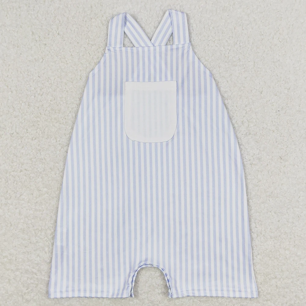 Baby Boys Clothes White Stripes Shorts Sets Boutique Kids Sibling Clothing Girls Boutique Outfits Match Baby Rompers